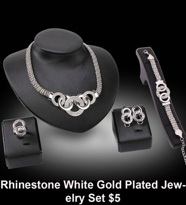 Rhinestone White Gold Plated Jewelry Set $5.jpg