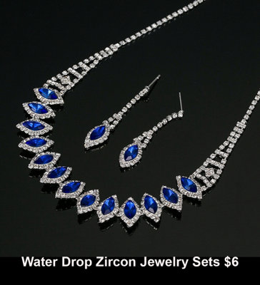 Water Drop Zircon Jewelry Sets $6.jpg