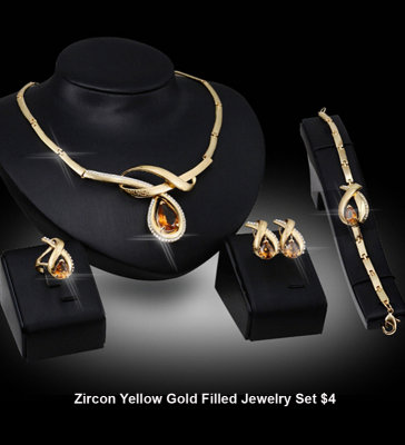 Zircon Yellow Gold Filled Jewelry Set $4.jpg