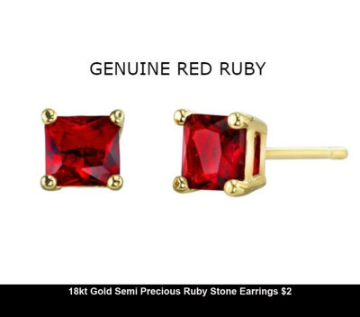 18kt Gold Semi Precious Ruby Stone Earrings $2.jpg