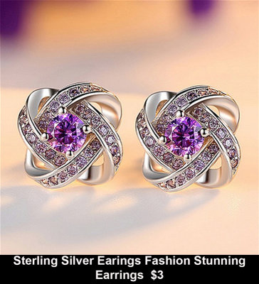 Sterling Silver Earings Fashion Stunning Earrings  $3.jpg