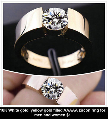 18K White gold  yellow gold filled AAAAA zircon ring for men and women $1.jpg