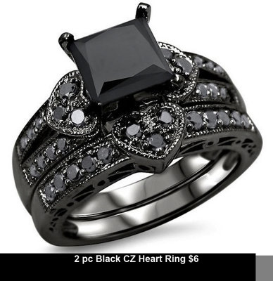 2 pc Black CZ Heart Ring $6.jpg