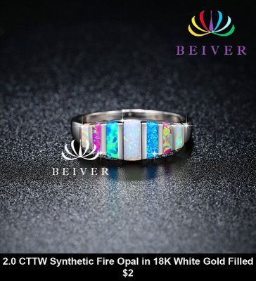 2.0 CTTW Synthetic Fire Opal in 18K White Gold Filled $2.jpg
