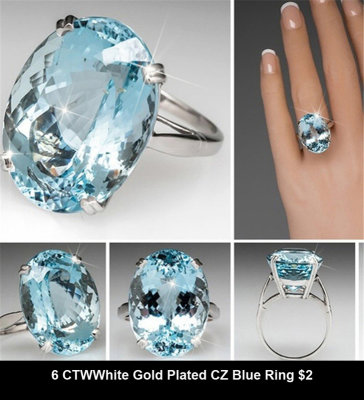 6 CTWWhite Gold Plated CZ Blue Ring $2.jpg