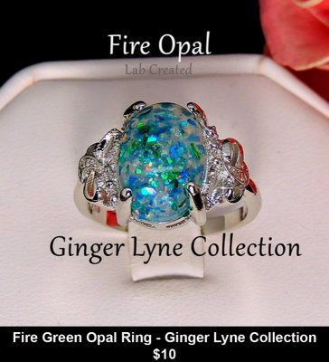 Fire Green Opal Ring - Ginger Lyne Collection $10.jpg