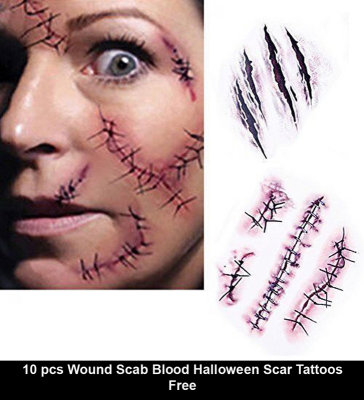10 pcs Wound Scab Blood Halloween Scar Tattoos Free.jpg