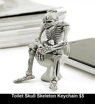 Toilet Skull Skeleton Keychain $5.jpg
