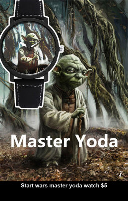 Start wars master yoda watch $5.jpg
