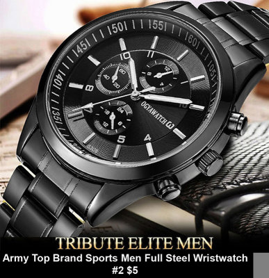 Army Top Brand Sports Men Full Steel Wristwatch #2 $5.jpg