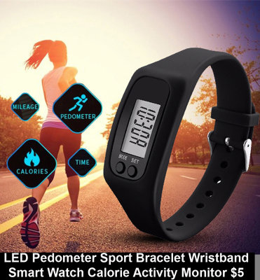 LED Pedometer Sport Bracelet Wristband Smart Watch Calorie Activity Monitor $5.jpg