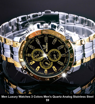 Men Luxury Watches 3 Colors Men's Quartz Analog Stainless Steel $9.jpg