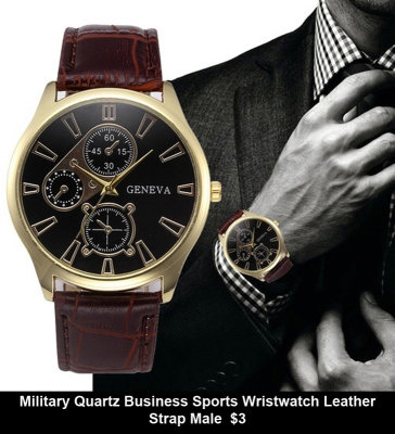 Military Quartz Business Sports Wristwatch Leather Strap Male  $3.jpg