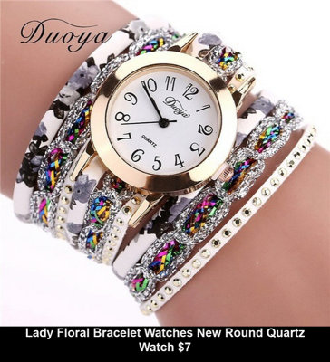 6e Lady Floral Bracelet 6a Watches New Round Quartz Watch $7.jpg