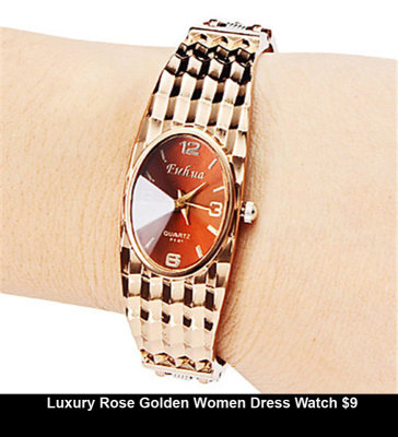 9w Luxury Rose Golden Women Dress Watch $9.jpg