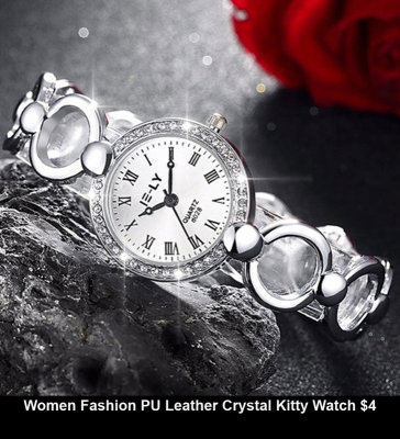 Women Fashion PU Leather Crystal Kitty Watch $4.jpg