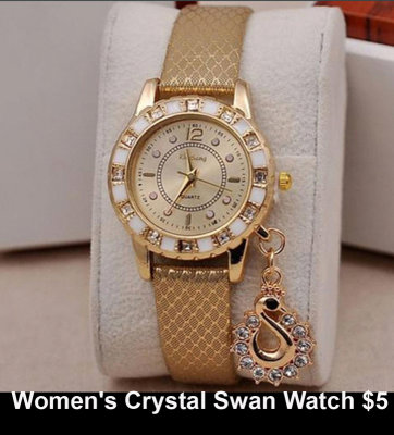 Women's Crystal Swan Watch $5.jpg