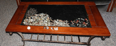 Coffee Table  I converted to Display Table for Polished Rocks