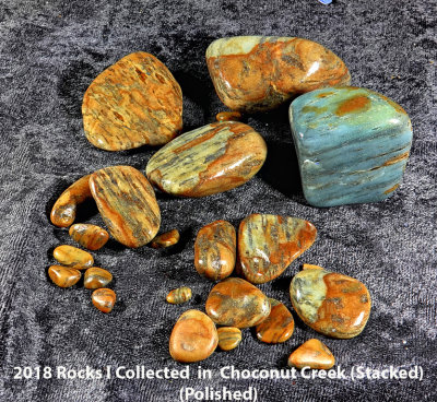 2018 Rocks in  Choconut Creek RX407239 (Stacked) (Polished) 