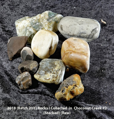 2018 (Batch 20Y) Rocks in  Choconut Creek #2 RX405790 (Stacked) (Raw) 