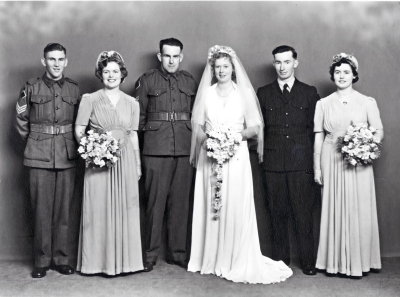 Dorothy Parr (Dot) on her wedding day 22-6-1944