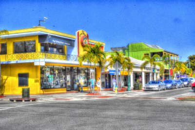 HDR Image of Shops at St. Armands Circle , Sarasota Fl.