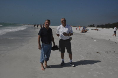 Vin and Paul at Lido Beach Sarasota Fl.