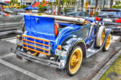 HDR Image of 1931 Ford Conv. at Sarasota St. Armands Circle 