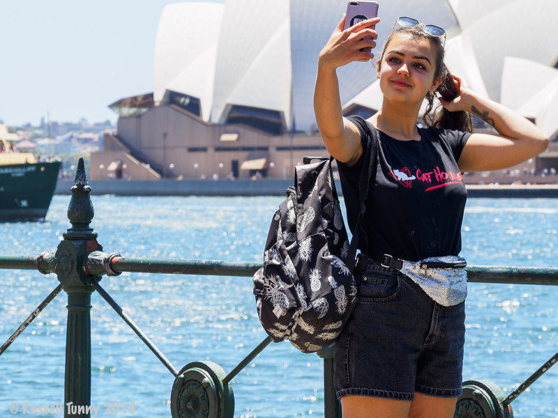 Selfie in front of Sydney Opera House