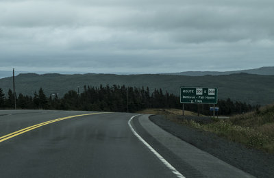 The road to Clarenville