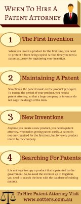 When To Hire A Patent Attorney