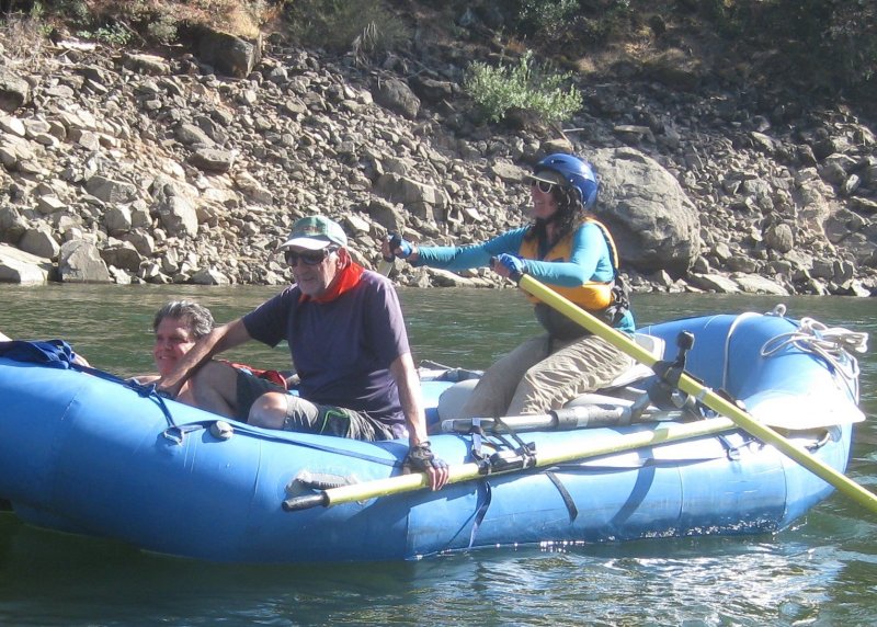 Nazanin Arastoo Rowing the Spent Old Timers Tony Stone and Maxim Schrogin to the Take-out