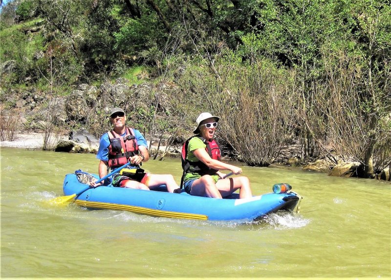 Guy Dickson and JuliaTindall on the Bear River