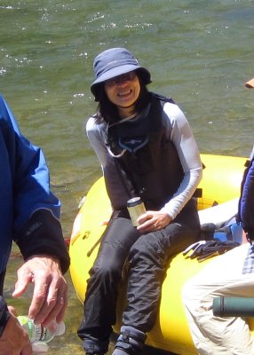 Noriko Groves on the Bear River