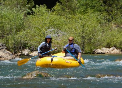 Brian and Noriko Groves on the Bear River 