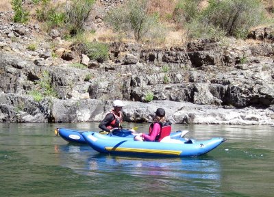 Guy Dickson and Suzie Q on the Shirttail Run of the North Fork of the American