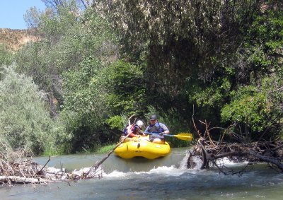 Slipping through a Nearly Complete Blockage of the North Fork of Cache Creek