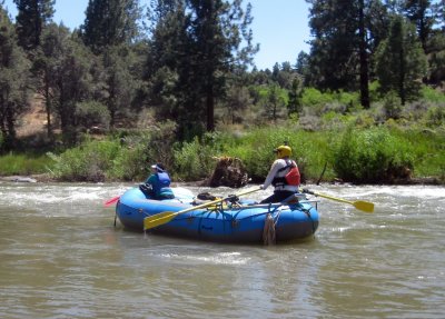 Richard Lawrence Heading into Sidewinder Rapid on the East Fork of the Carson