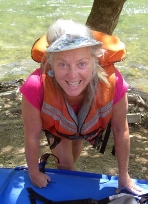 Julia Tindall Getting Ready for a Run of the Mokelumne