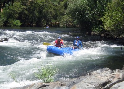 Gary Rollinson and Julia Tindall on the Electra Run of the Mokelumne River 