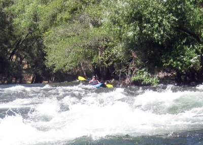 Matt Murchison atop The S-Curve on the Mokelumne 