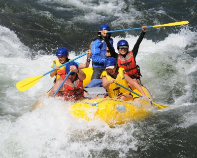 The Murchisons at Satan's on the American River's South Fork Gorge