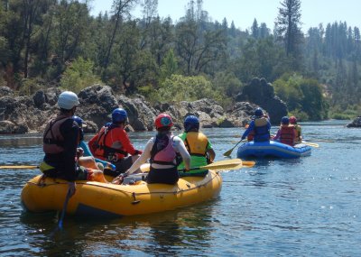 Guy Dickson and Gary Rollinson Taking Boats down the American River Gorge
