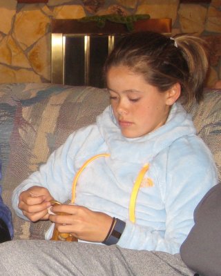 Emma tries the Puzzle