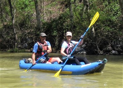 Guy Dickson and Lyona Thibault on the Bear River 