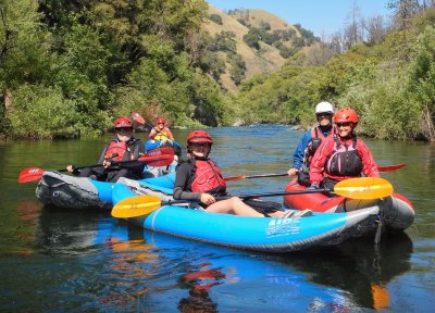 Paul Eilers and Emma Murchison with Guy Dickson and Lyona Thibault on the Mokelumne