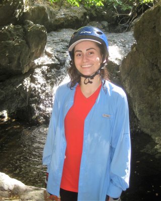 Maria Lopez at American Creek Falls