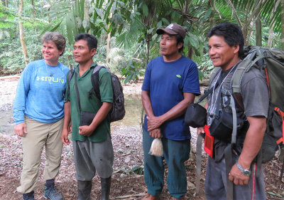 Michele and three of our Harpy Guides!!!