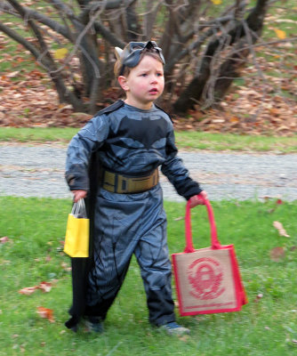 Batman with two Bags
