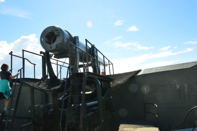 WWII Disapearing gun at Fort Casey State Park
